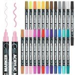 24 Colors Acrylic Paint Markers for Art Projects