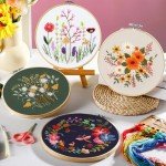 Beginner's Embroidery Kit: 4 Pack with Tools