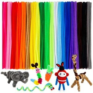 200 Pcs Multi-Color Pipe Cleaners for Crafts