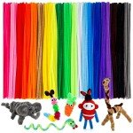 200 Pcs Multi-Color Pipe Cleaners for Crafts