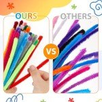 200 Pcs Multi-Color Pipe Cleaners for Crafts