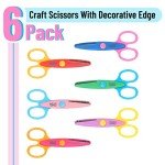 Decorative Edge Craft Scissors - 6 Pack