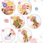 DIY Flower Bouquet Craft Kit for Kids - 24 Pieces