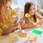 DIY Flower Bouquet Craft Kit for Kids - 24 Pieces