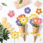 DIY Flower Bouquet Craft Kit for Kids - 24 Pieces
