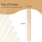 KTOJOY 100Pcs Jumbo Wooden Craft Sticks for DIY
