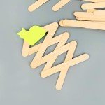 KTOJOY 100Pcs Jumbo Wooden Craft Sticks for DIY