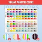 Travel-Friendly Watercolor Paint Set with 100 Colors