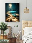Moonlight Beach 5D Diamond Painting Kit for Adults