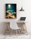 Moonlight Beach 5D Diamond Painting Kit for Adults