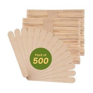 Jumbo Natural Poplar Craft Sticks - 500 Count