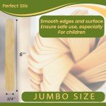 Jumbo Natural Poplar Craft Sticks - 500 Count