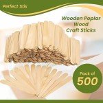 Jumbo Natural Poplar Craft Sticks - 500 Count