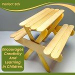 Jumbo Natural Poplar Craft Sticks - 500 Count