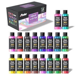 Iridescent Acrylic Paint Set - 18 Chameleon Colors