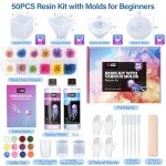 Resin Art Kit with Molds and Pigments