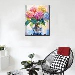 Colorful Hydrangea Paint by Numbers Kit for Adults