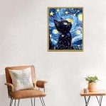 Black Cat Paint by Numbers Kit for Adults