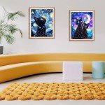 Black Cat Paint by Numbers Kit for Adults