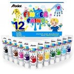 ABEIER Washable Finger Paint Set for Toddlers
