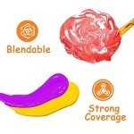 ABEIER Washable Finger Paint Set for Toddlers