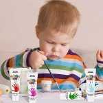 ABEIER Washable Finger Paint Set for Toddlers