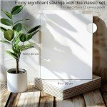 Bulk Pack of 12 Blank Canvases for Painting