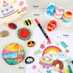 72-Color Dual Tip Acrylic Paint Marker Set