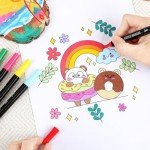 72-Color Dual Tip Acrylic Paint Marker Set