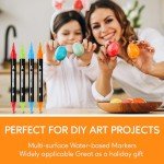 72-Color Dual Tip Acrylic Paint Marker Set