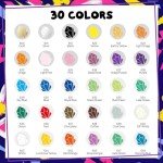 30-Color Dual Tip Acrylic Paint Marker Set