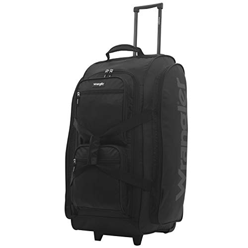 Wrangler Wesley 30-Inch Rolling Duffel Bag - Black