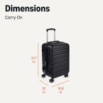 Black Hardside Carry-On Luggage 20