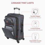 SwissGear Sion Dark Grey 21-Inch Carry-On Luggage