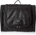 Compact Travel Toiletry Bag Organizer - Black