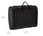 Compact Travel Toiletry Bag Organizer - Black
