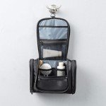 Compact Travel Toiletry Bag Organizer - Black