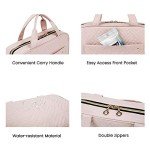 BAGSMART Medium Pink Toiletry Bag with Hook