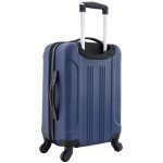 20" Navy Blue Expandable Spinner Carry-On Luggage