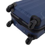 20" Navy Blue Expandable Spinner Carry-On Luggage