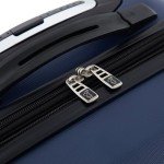 20" Navy Blue Expandable Spinner Carry-On Luggage