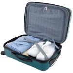 Travelers Club Teal 20" Expandable Spinner Luggage