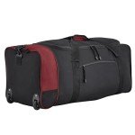 Expandable 32-Inch Rolling Travel Duffel Bag - Red
