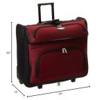 Amsterdam Business Rolling Garment Bag - Red
