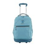 Aqua 20-Inch Rolling Backpack with Laptop Compartment