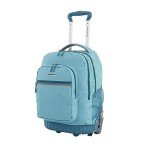Aqua 20-Inch Rolling Backpack with Laptop Compartment
