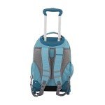 Aqua 20-Inch Rolling Backpack with Laptop Compartment