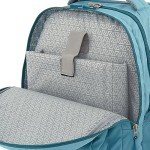 Aqua 20-Inch Rolling Backpack with Laptop Compartment
