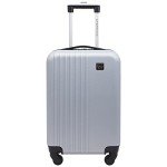 20-Inch Silver Hardside Spinner Carry-On Luggage