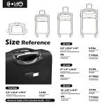 Coolife 4-Piece Lightweight Softshell Luggage Set